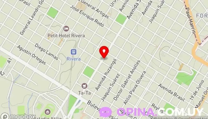 mapa de Manoa Papelería Papelería en Rivera