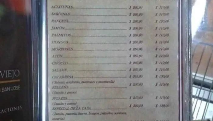 Margaret Pizzeria Y Restaurant Menu - Restaurante