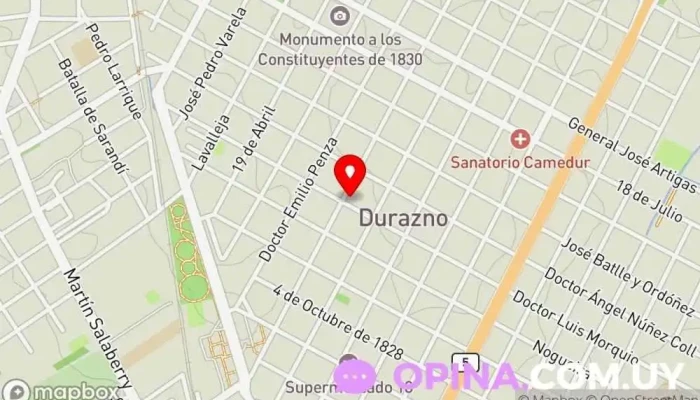 mapa deEsteticista Maru Massaro - Alta Estética en Durazno mapa de Maru Massaro - Alta Estética Esteticista en Durazno