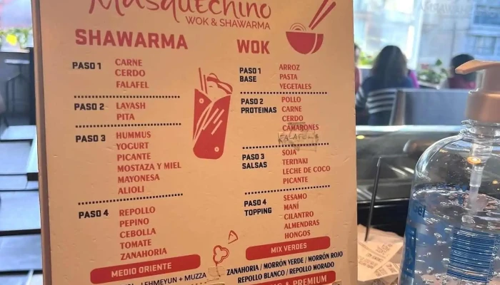 Masquechino:  Menu - Restaurante