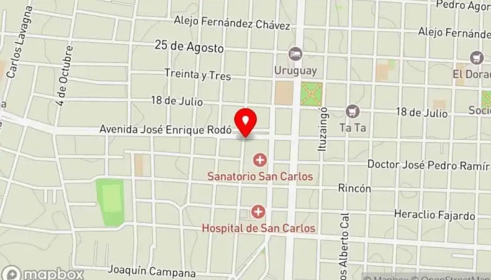 mapa de Massimino Panadería en San Carlos