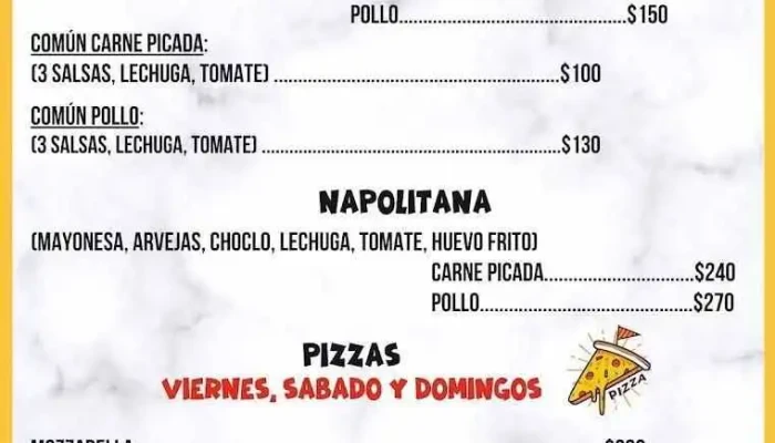 Maucris Menu