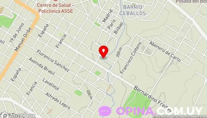 mapa de Maxicar Escuela en Rivera