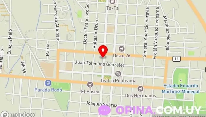 mapa de Mazini Propiedades  en Canelones