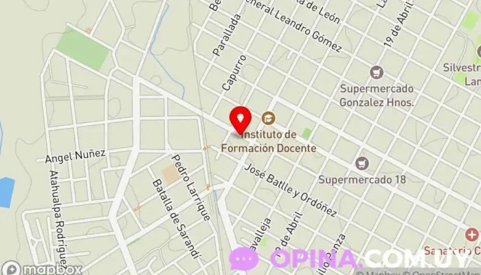 mapa de mb Soluciones Ferretería, Tienda de informática en Durazno