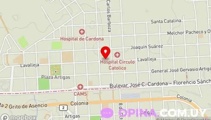 mapa de MC Inmobiliaria Agencia inmobiliaria en Cardona