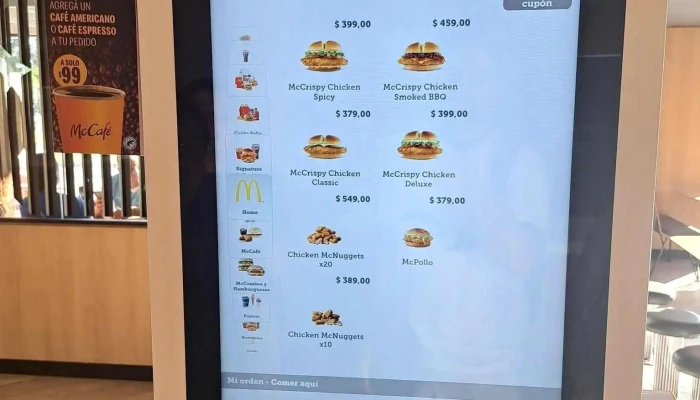 Mcdonalds Menu