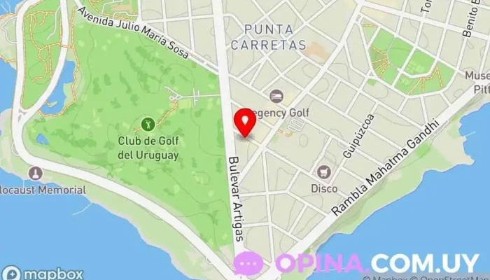 mapa de Medifit Electrofitness Punta Carretas - Gimnasio Gimnasio, Esteticista, Nutricionista, Clínica de fisioterapia, Clínica de medicina deportiva en Montevideo