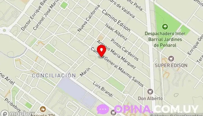 mapa de Megacomputacion y Sublimación Tienda de electrónica en Montevideo