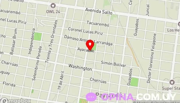 mapa de Mellis Complejo de apartamentos en Paysandú