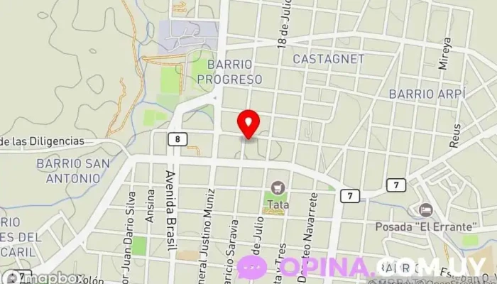 mapa de Melo Papelería en Melo