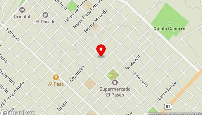 mapa de Meraki Arte Café y Cocina Restaurante en Santa Lucía