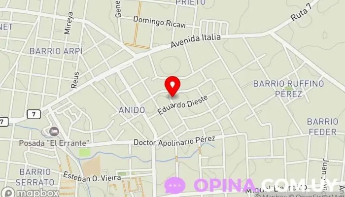 mapa de Merakigym Gimnasio en Melo