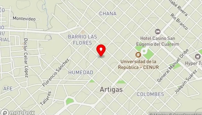 mapa de Mercado Den Buffet libre en Artigas