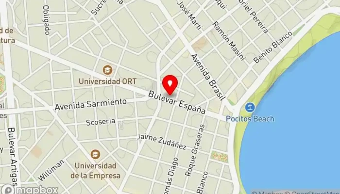 mapa de Mérit Montevideo Apart & Suites Hotel en Montevideo