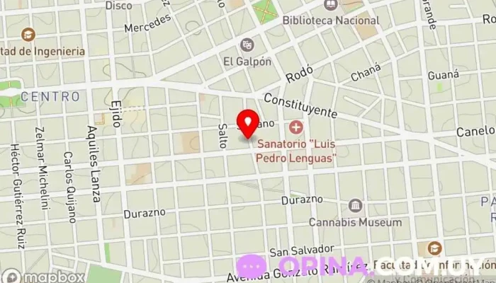 mapa de Metrocuadrado Propiedades Agencia inmobiliaria en Montevideo