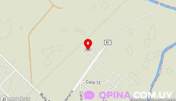 mapa de MEVIR 1 Montes Complejo de viviendas en Montes