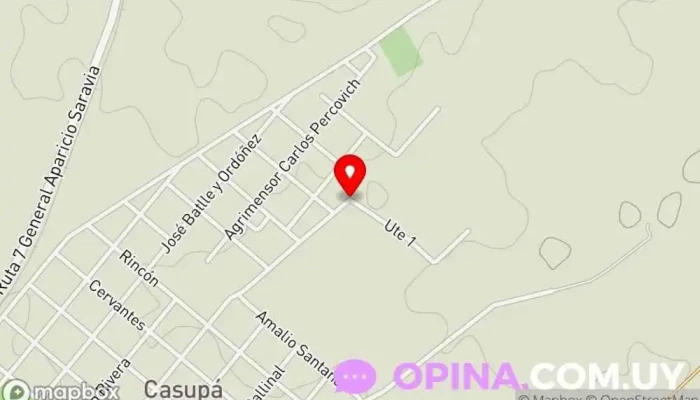 mapa de Mevir iv Programa de viviendas para personas de bajos ingresos en Casupá