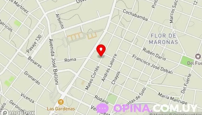 mapa de MG calcos Papelería en Montevideo