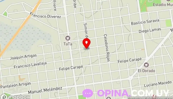 mapa de Mi casa Complejo de apartamentos en Treinta y Tres