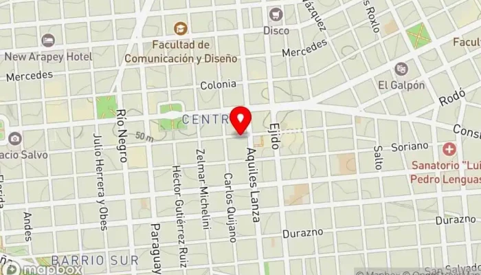 mapa de Mi Cocina Sin Gluten Restaurante de comida sin gluten en Montevideo