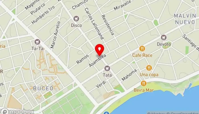 mapa de Mi Copa Restaurante en Montevideo