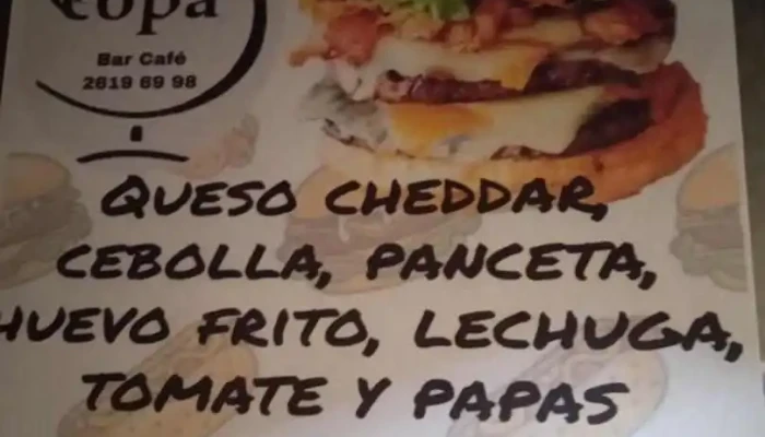 Mi Copa:  Menu