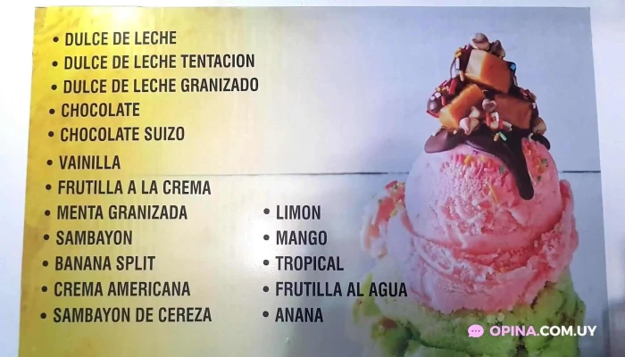 Mi Viejo Aro:  Menu