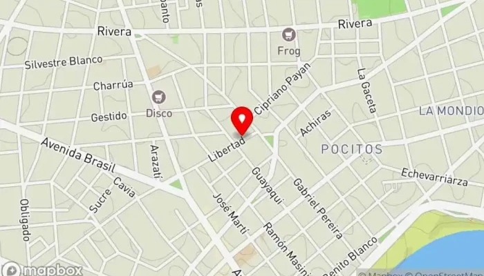 mapa de Milajó Restaurante en Montevideo