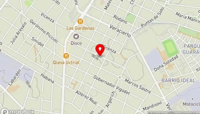 mapa de Milpimientospicantes Bar en Montevideo