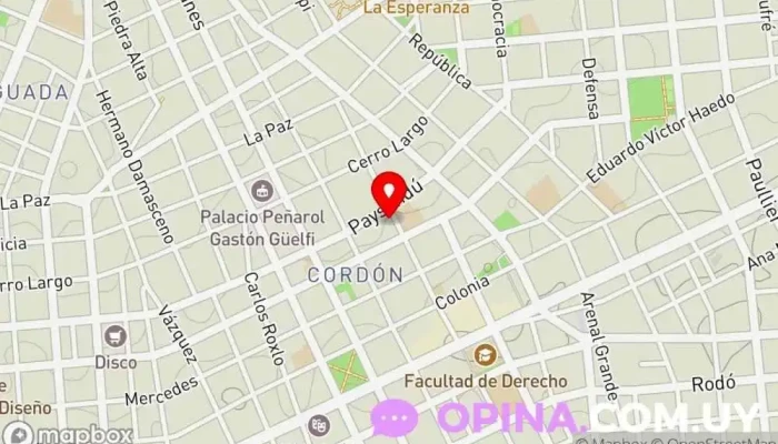 mapa de Minerva Café Cafetería, Restaurante de brunch, Organizador de eventos en Montevideo