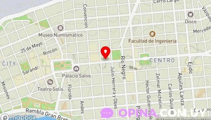 mapa de Miniso Centro Tienda de artículos para el hogar, Tienda de artículos domésticos asiáticos en Montevideo