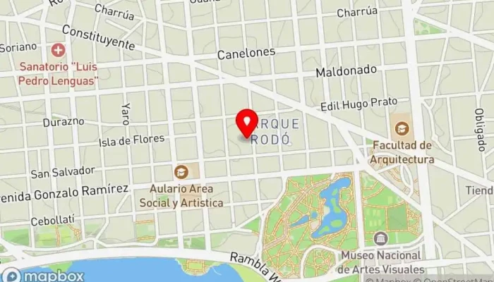 mapa de Misión Comedor Restaurante en Montevideo