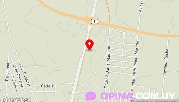 mapa de MISMA PASIÓN Campo de fútbol en San Carlos