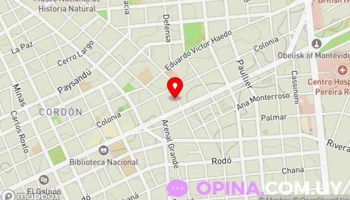 mapa de MJR Asociados Agencia inmobiliaria en Montevideo