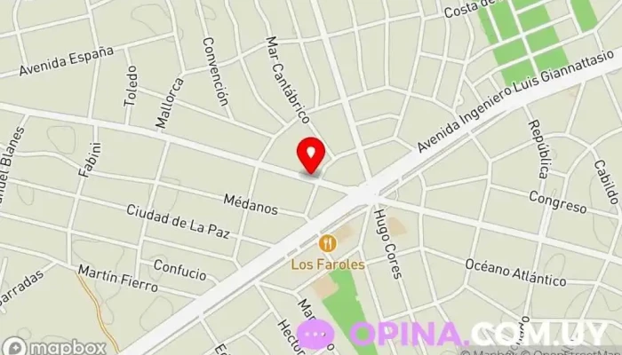 mapa de ML PROPIEDADES Agentes inmobiliarios en Ciudad de la Costa