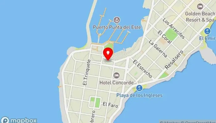 mapa de Moby Dick Pub, Restaurante en Punta del Este