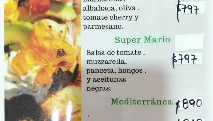 Molona:  Menu - Pizza para llevar