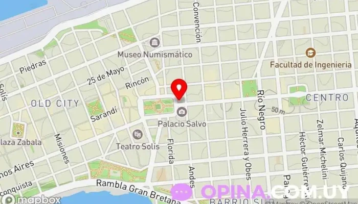 mapa de Montani Propiedades Agencia inmobiliaria en Montevideo
