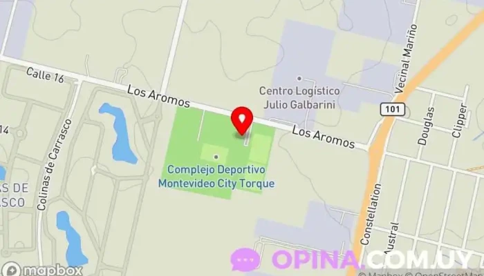 mapa de Montevideo City Football Academy Polideportivo en Barros Blancos