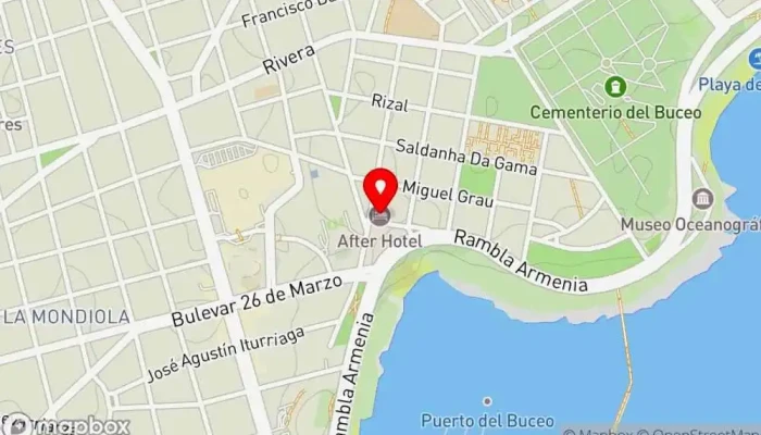 mapa de Morado Restaurant Restaurante en Montevideo