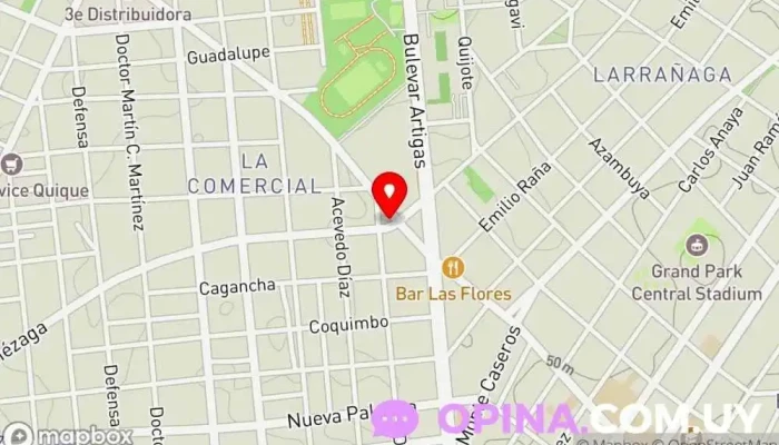 mapa de MORE ACADEMIA DE CONDUCIR Centros de formación para obtener el carné de conducir en Montevideo