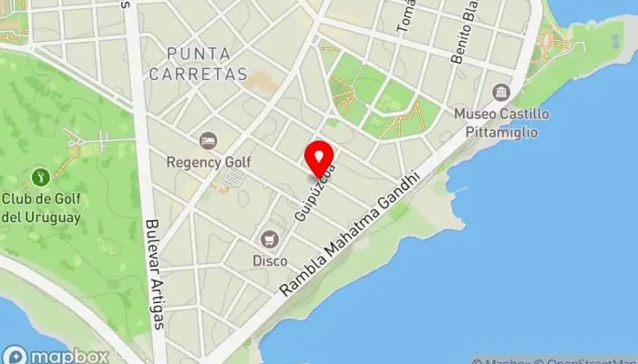 mapa de Morelia Restaurante en Montevideo