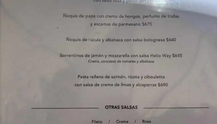 Morelia:  Menu - Restaurante