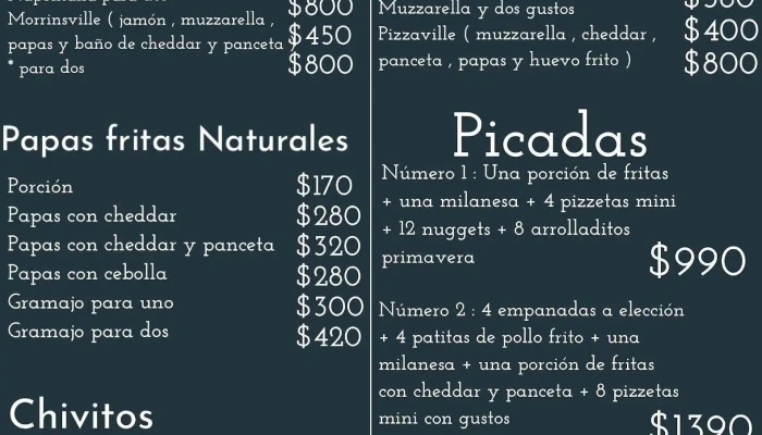 Morrinsville:  Menu - Cervecería artesanal