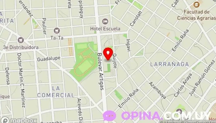 mapa de Moruli Escuela en Montevideo