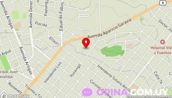 mapa de Mosca Papelería en Minas