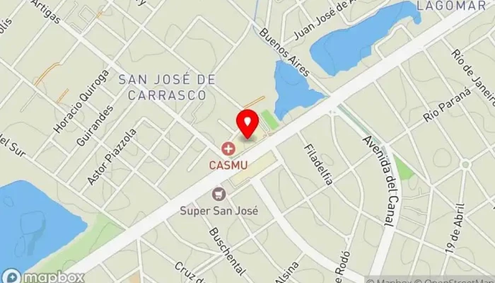 mapa de Mostaza Restaurante de comida rápida en Ciudad de la Costa