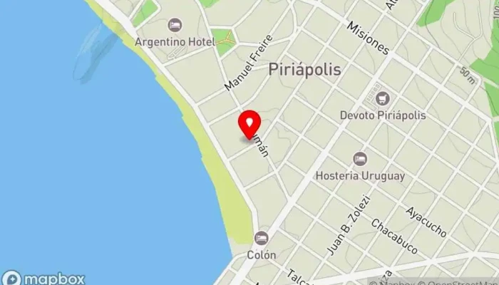 mapa de Mr. Pizza Pizzería en Piriápolis