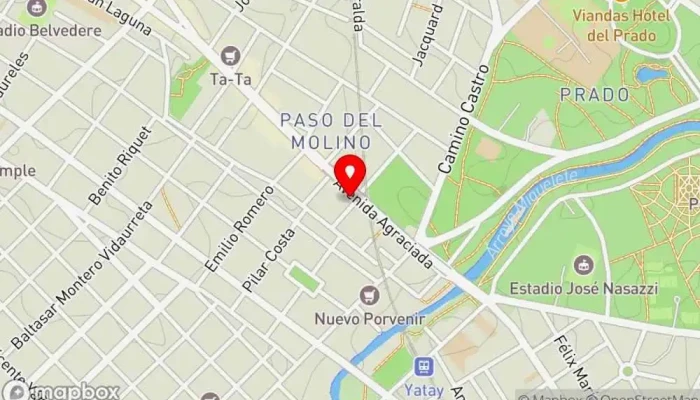 mapa de Mucho Gusto Hamburguesería en Montevideo